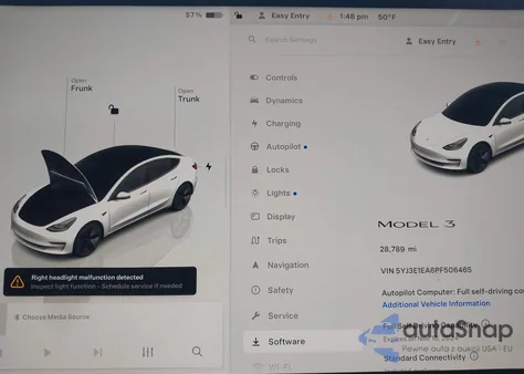 2023 Tesla Model 3 Rear-Wheel Drive from USA, damaged, VIN 5YJ3E1EA6PF506465